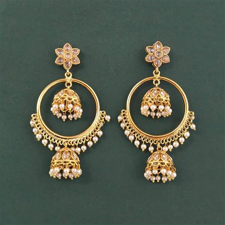 Antique Jhumki With Gold Plating