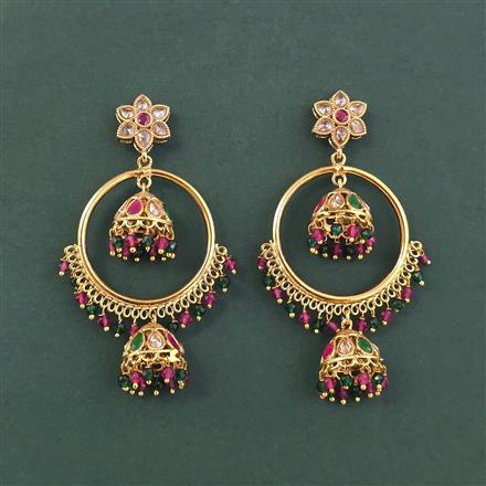 Antique Jhumki With Gold Plating