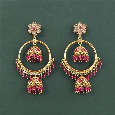Antique Jhumki With Gold Plating