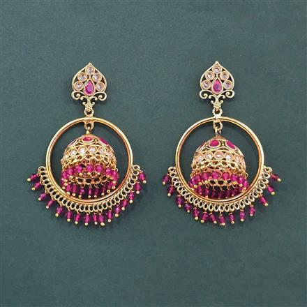 Antique Bali Jhumki With Gold Plating