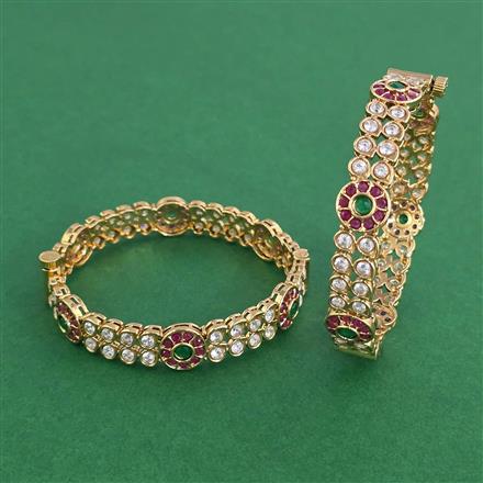 Antique Openable Bangles With Gold Plating