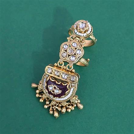 Antique Adjustable Ring With Gold Plating