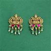 Antique South Indian Earring With Matte Gold Plating