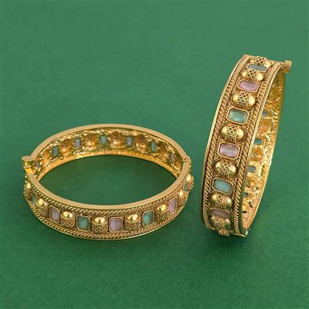 Antique Openable Bangles With Gold Plating