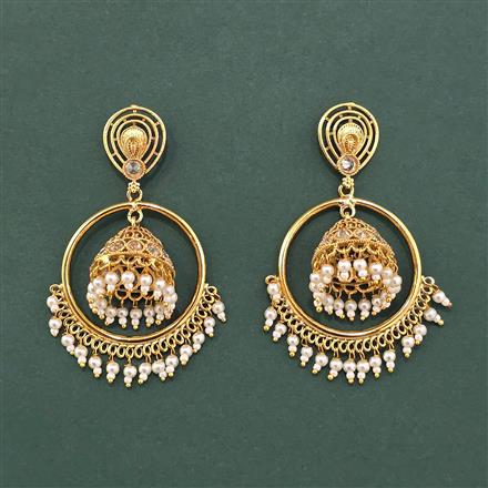 Antique Jhumki With Gold Plating