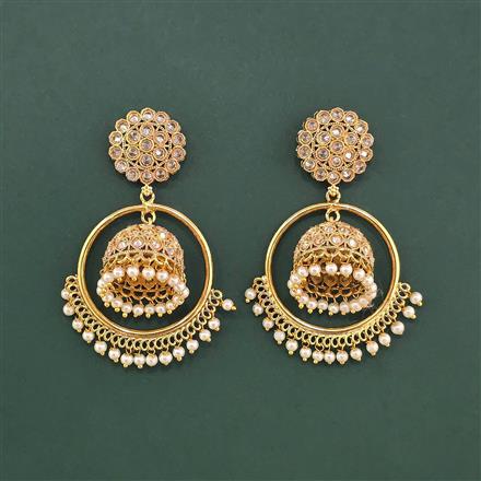 Antique Jhumki With Gold Plating