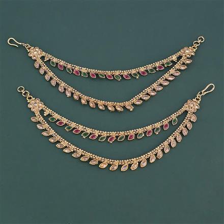 Antique Classic Ear Chain With Mehndi Plating