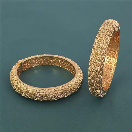 Antique Openable Bangles With Gold Plating