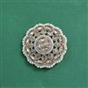 Antique Moti Brooch With Mehndi Plating
