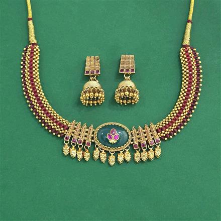 Antique Classic Necklace With Gold Plating