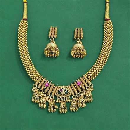 Antique Classic Necklace With Gold Plating