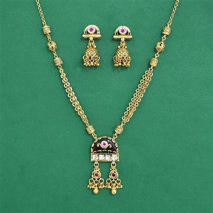 Antique Classic Pendant Set With Gold Plating