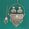 Antique Moti Necklace With Matte Gold Plating