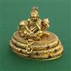 Antique Temple Sindoor Box With Matte Gold Plating