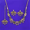 Antique Classic Necklace With Matte Gold Plating