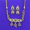 Antique Moti Necklace With Matte Gold Plating