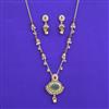 Antique Moti Pendant Set With Gold Plating