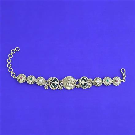 Antique Adjustable Bracelet With Matte Gold Plating