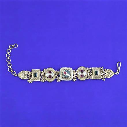Antique Moti Bracelet With Gold Plating