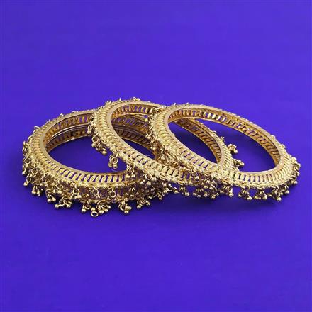 Antique Plain Gold Bangles With Gold Plating
