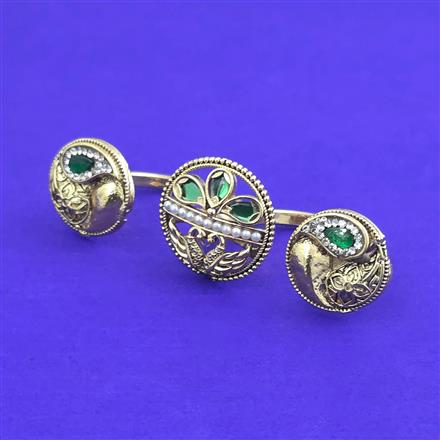 Antique Adjustable Ring With Gold Plating