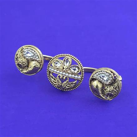 Antique Adjustable Ring With Gold Plating