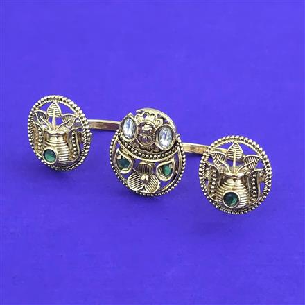 Antique Adjustable Ring With Gold Plating