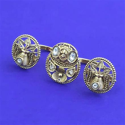 Antique Adjustable Ring With Gold Plating