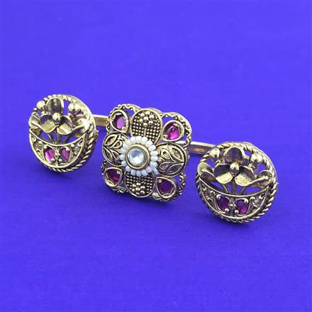 Antique Adjustable Ring With Gold Plating