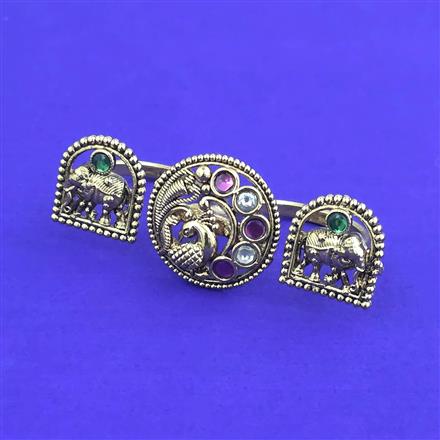 Antique Adjustable Ring With Gold Plating