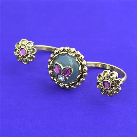 Antique Adjustable Ring With Gold Plating