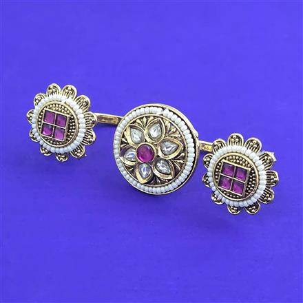 Antique Adjustable Ring With Gold Plating