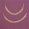 Antique Plain Gold Ear Chain With Gold Plating
