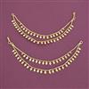 Antique Plain Gold Ear Chain With Gold Plating