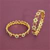 Antique Classic Bangles With Matte Gold Plating