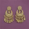 Antique Classic Earring With Matte Gold Plating