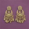 Antique Classic Earring With Matte Gold Plating