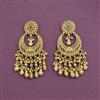 Antique Classic Earring With Matte Gold Plating
