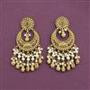 Antique Classic Earring With Matte Gold Plating