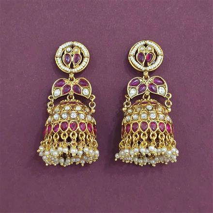 Antique Jhumki With Gold Plating