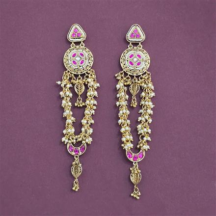Antique Moti Earring With Gold Plating