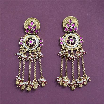 Antique Moti Earring With Gold Plating