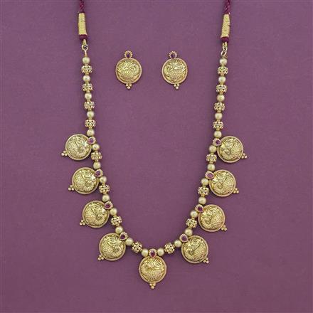Antique Ashtapailu Necklace with Gold Plating