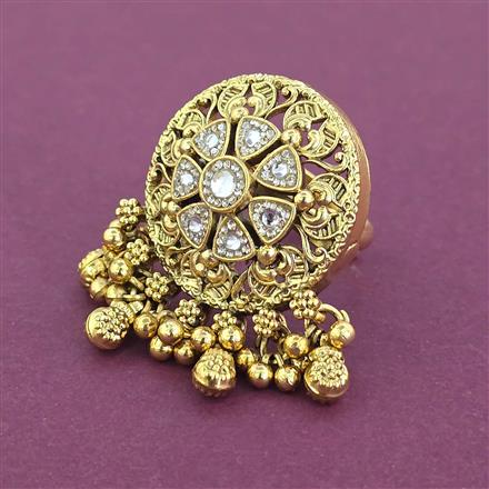 Antique Adjustable Ring With Gold Plating