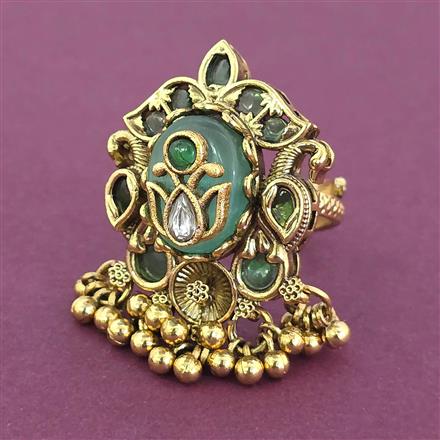 Antique Adjustable Ring With Gold Plating