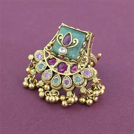 Antique Adjustable Ring With Gold Plating