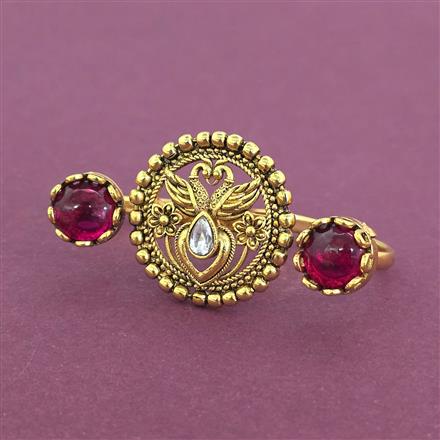 Antique Adjustable Ring With Gold Plating