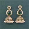 Antique Moti Earring With Mehndi Plating