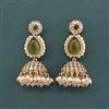 Antique Moti Earring With Mehndi Plating
