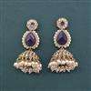 Antique Moti Earring With Mehndi Plating